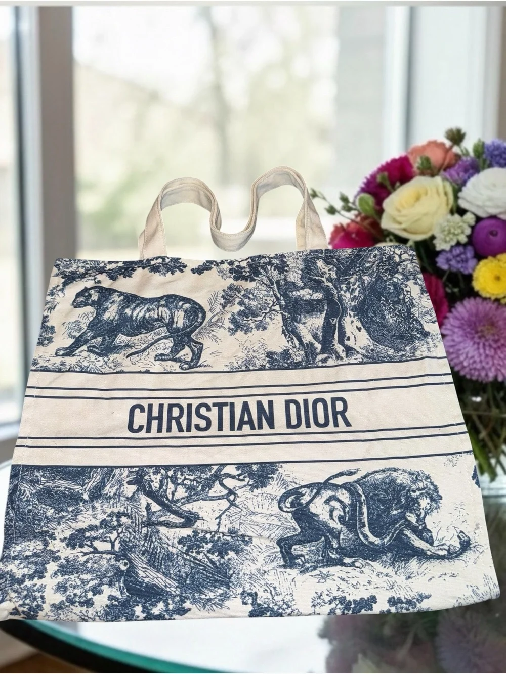 Authentic Christian Dior Dioriviera Limited Edition Tote Bag - Blue